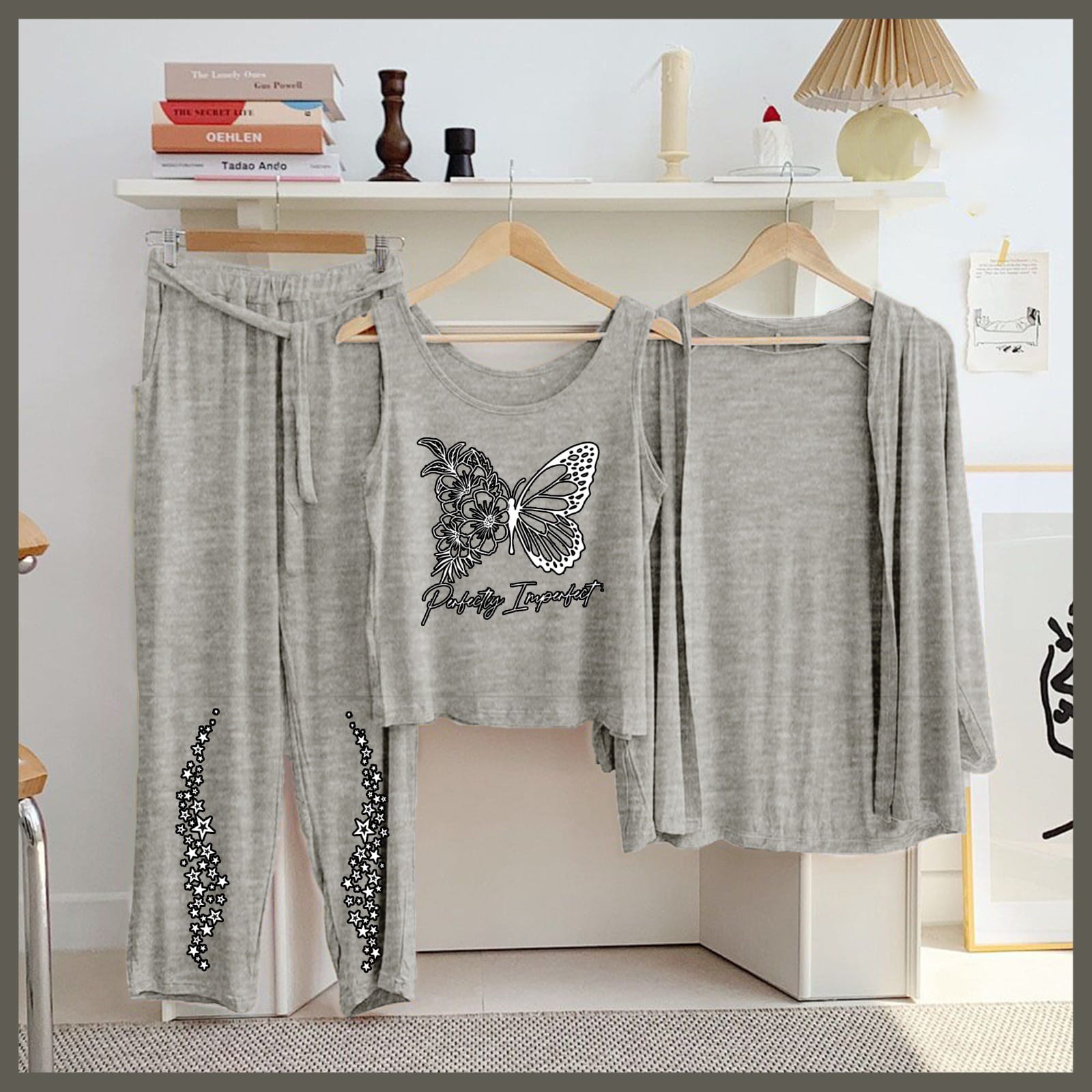 New Arrival Launched 3pcs Night Suits For Womens And Girls
