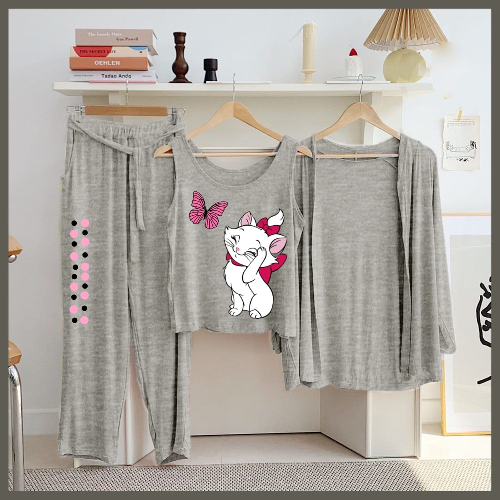 New Arrival Launched 3pcs Night Suits For Womens And Girls