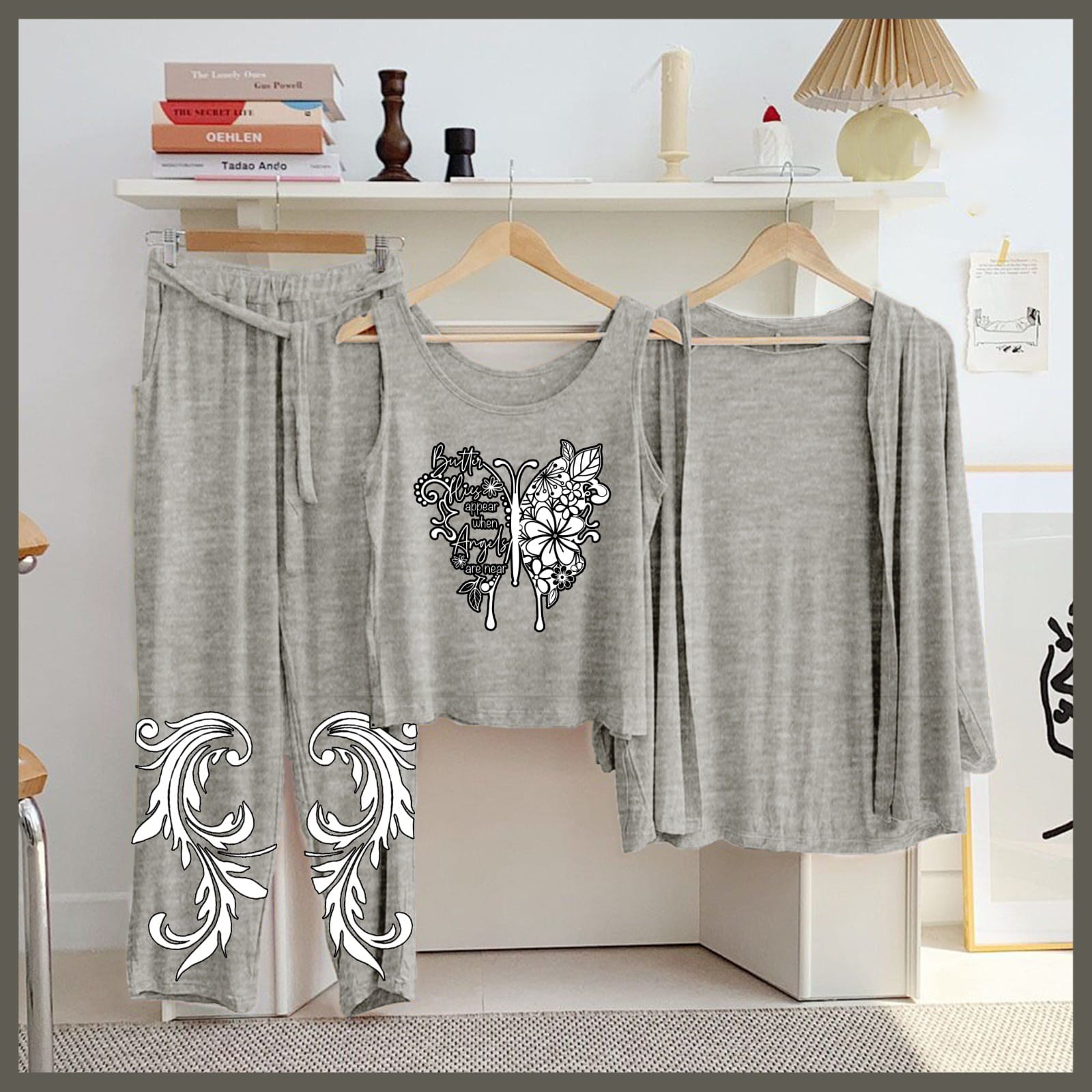 New Arrival Launched 3pcs Night Suits For Womens And Girls