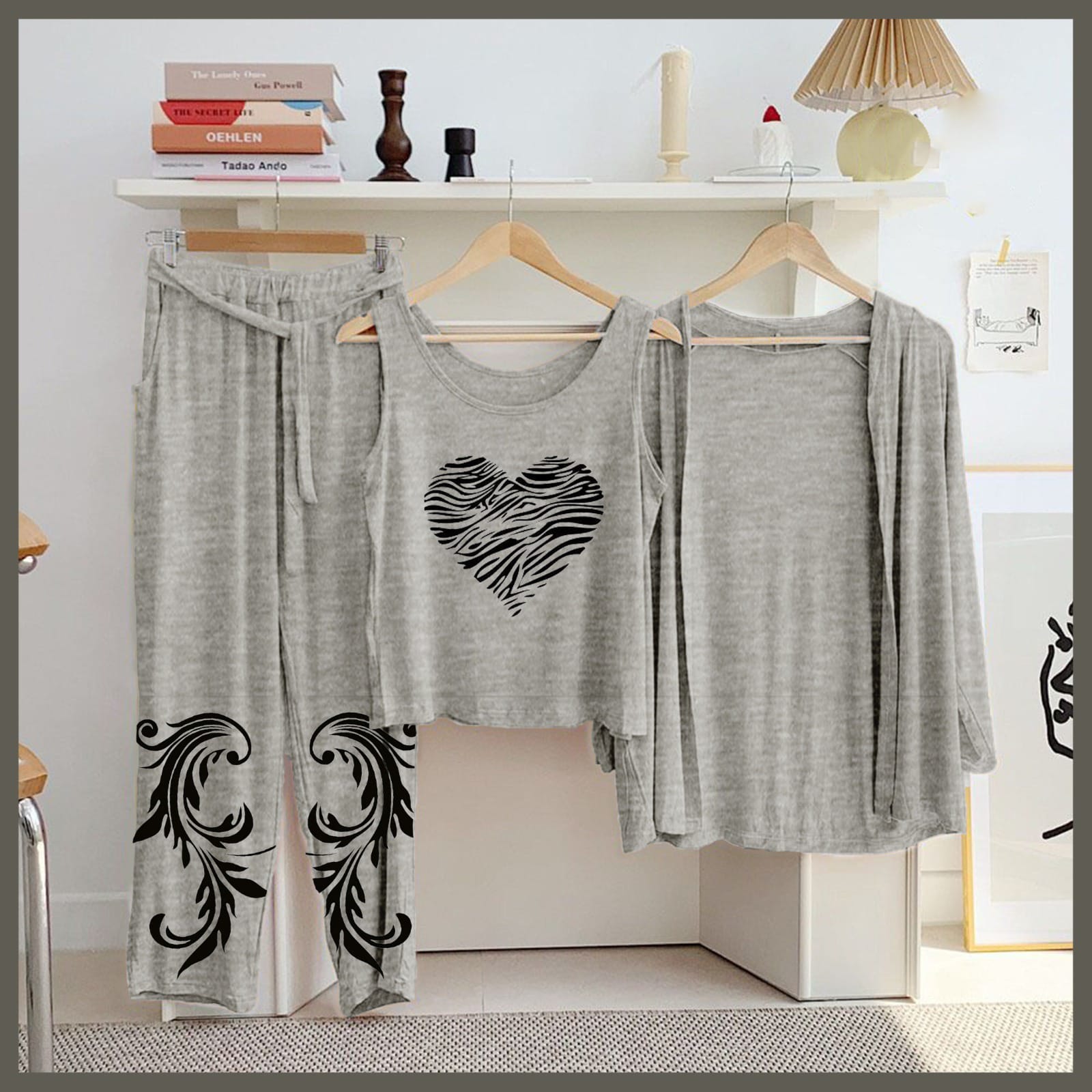 New Arrival Launched 3pcs Night Suits For Womens And Girls