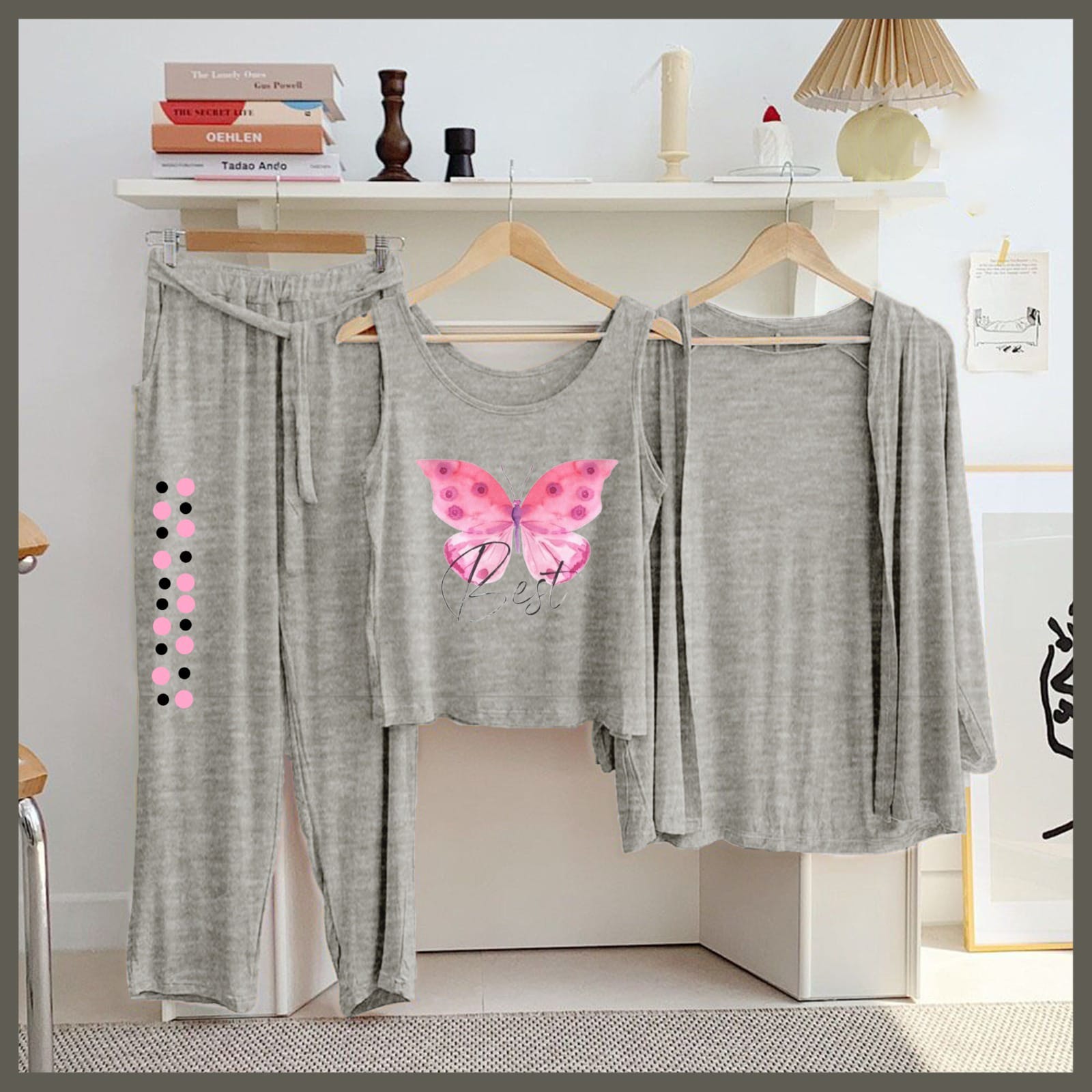 New Arrival Launched 3pcs Night Suits For Womens And Girls