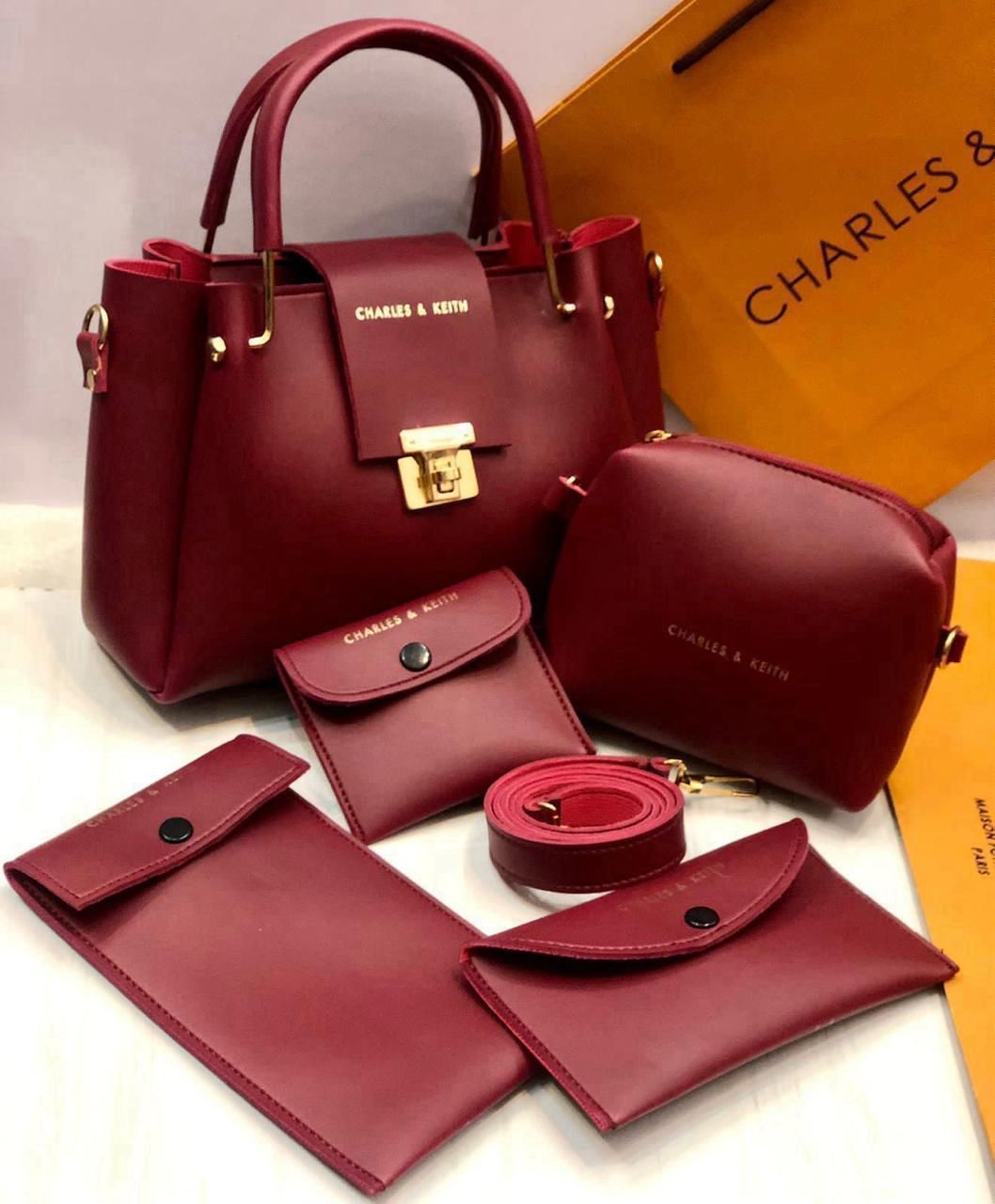 C&K 5 Pcs High Quality Bag Sets For Girls