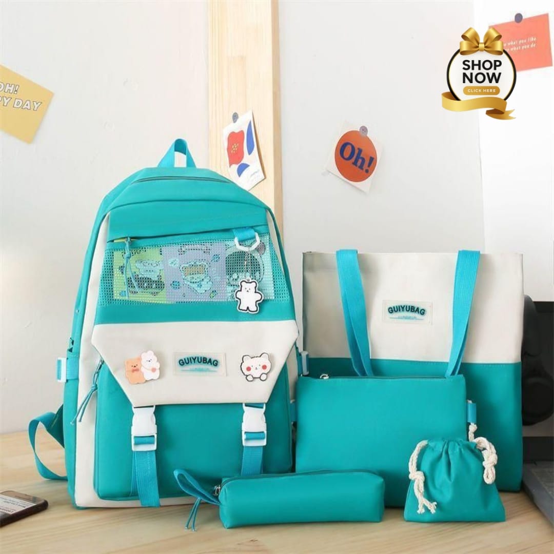 High Quality 4pcs School Bag & Hand Bag For Girls