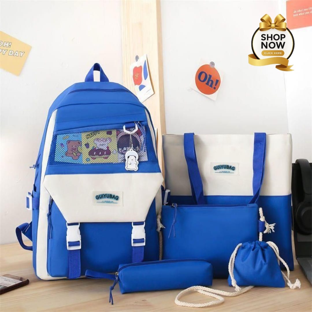 High Quality 4pcs School Bag & Hand Bag For Girls
