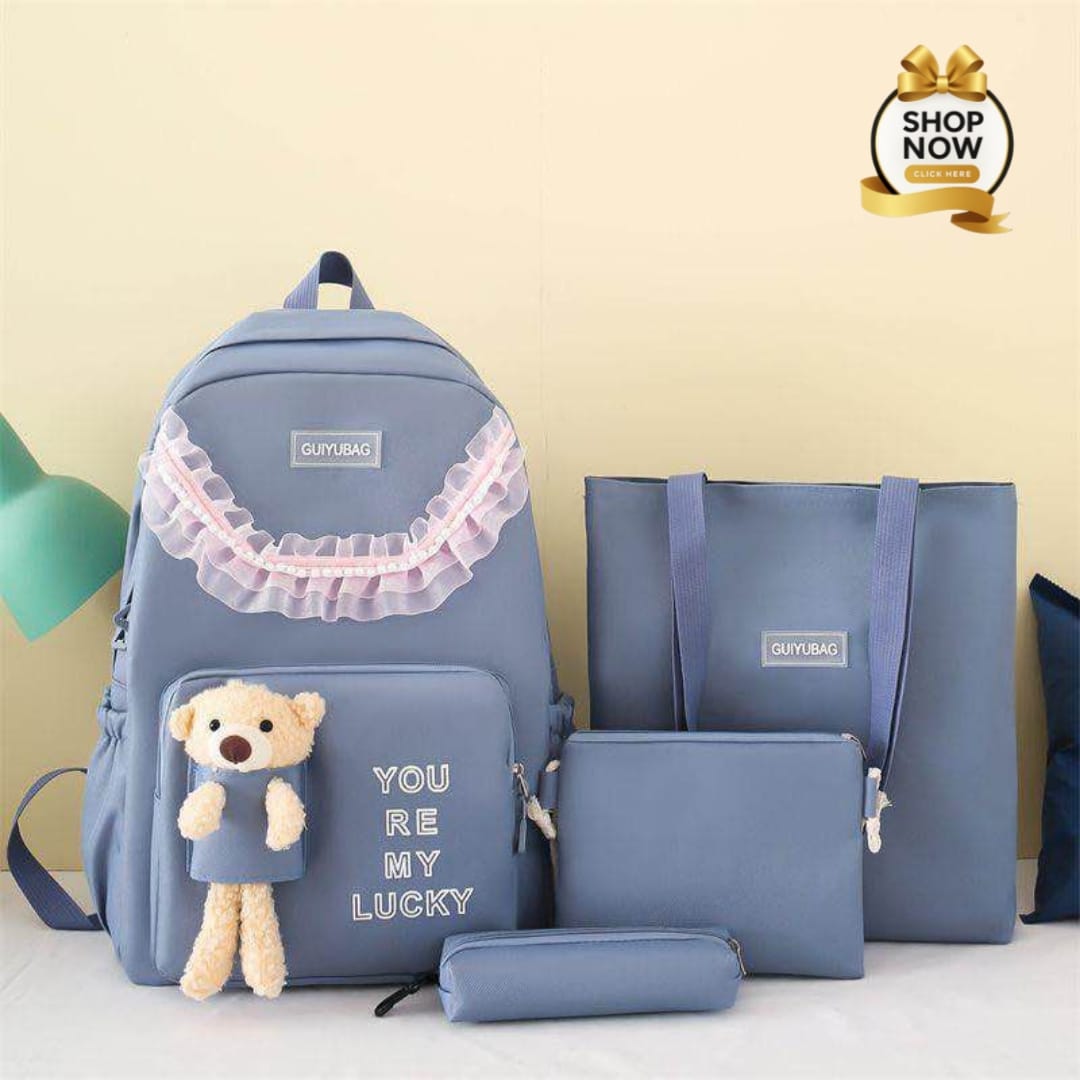 High Quality 4pcs School Bag & Hand Bag For Girls