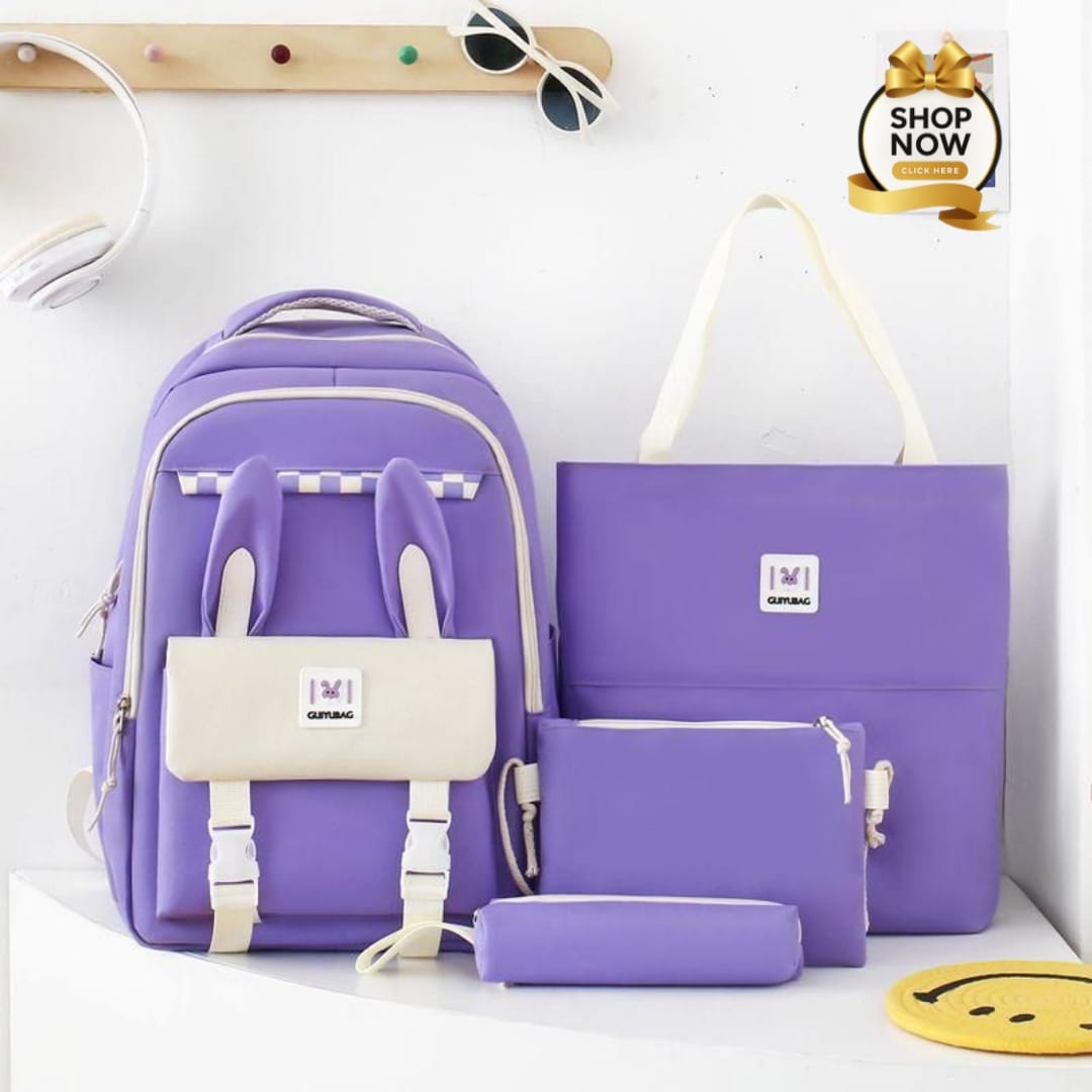 High Quality 4pcs School Bag & Hand Bag For Girls