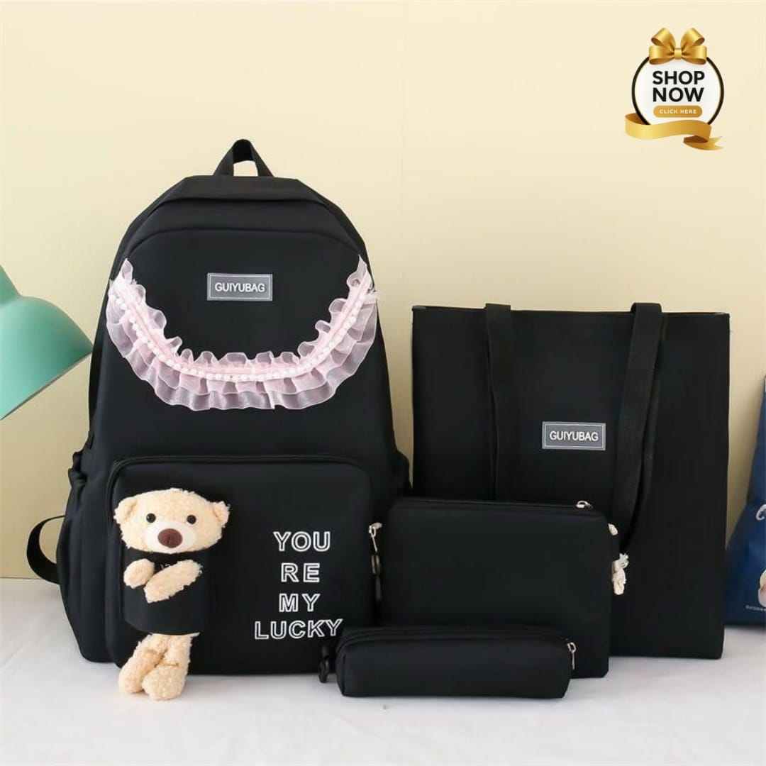 High Quality 4pcs School Bag & Hand Bag For Girls