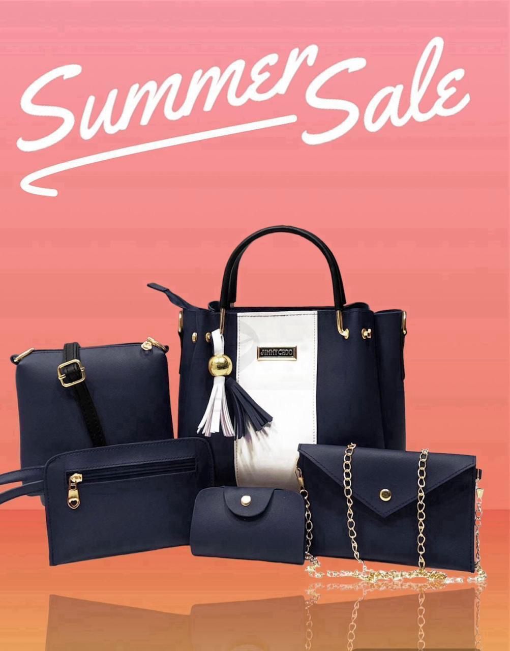Jimmy Choo High Quality 5 Pcs Bag Sets For Girls
