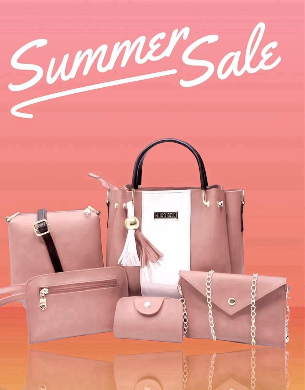 Jimmy Choo High Quality 5 Pcs Bag Sets For Girls