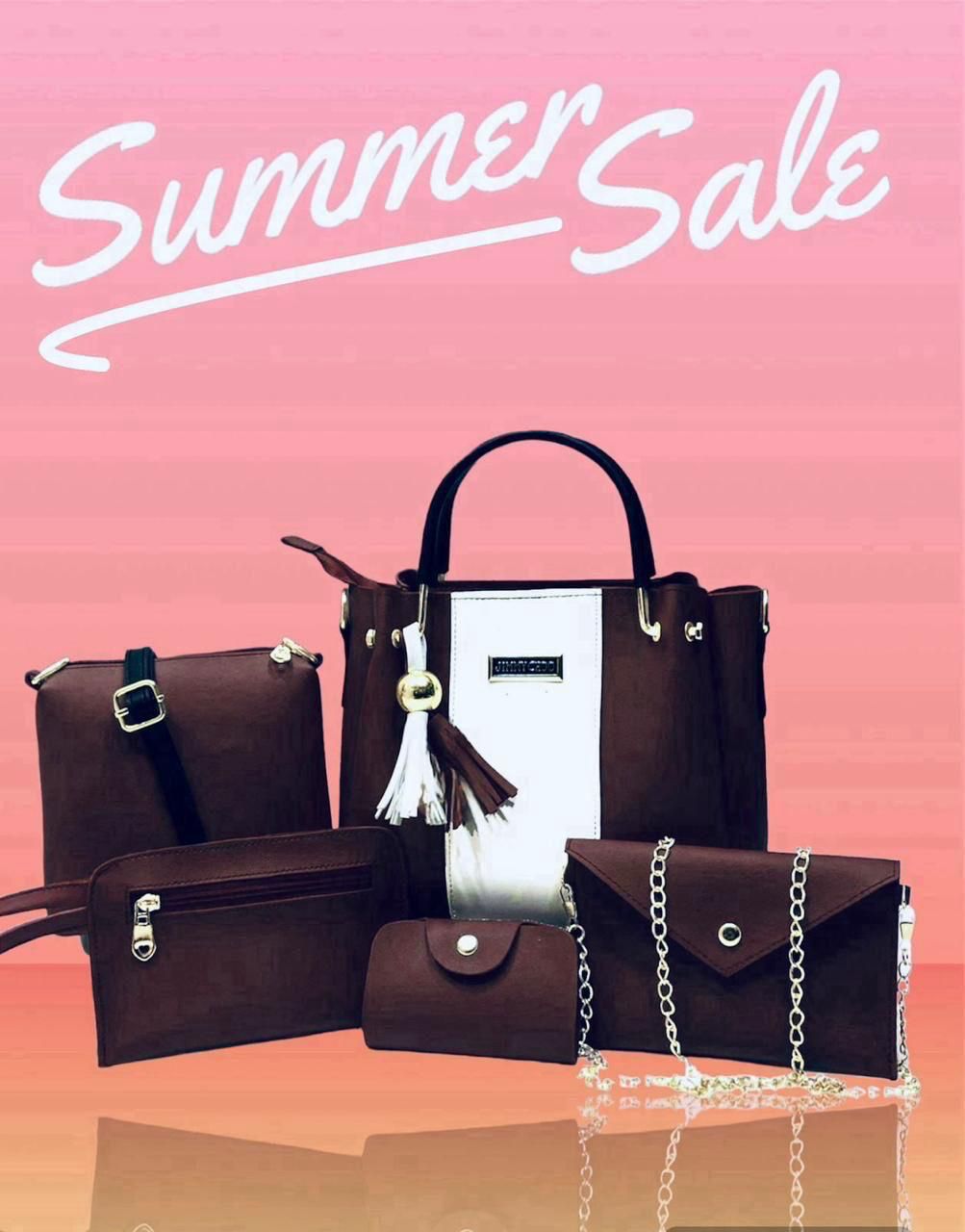 Jimmy Choo High Quality 5 Pcs Bag Sets For Girls