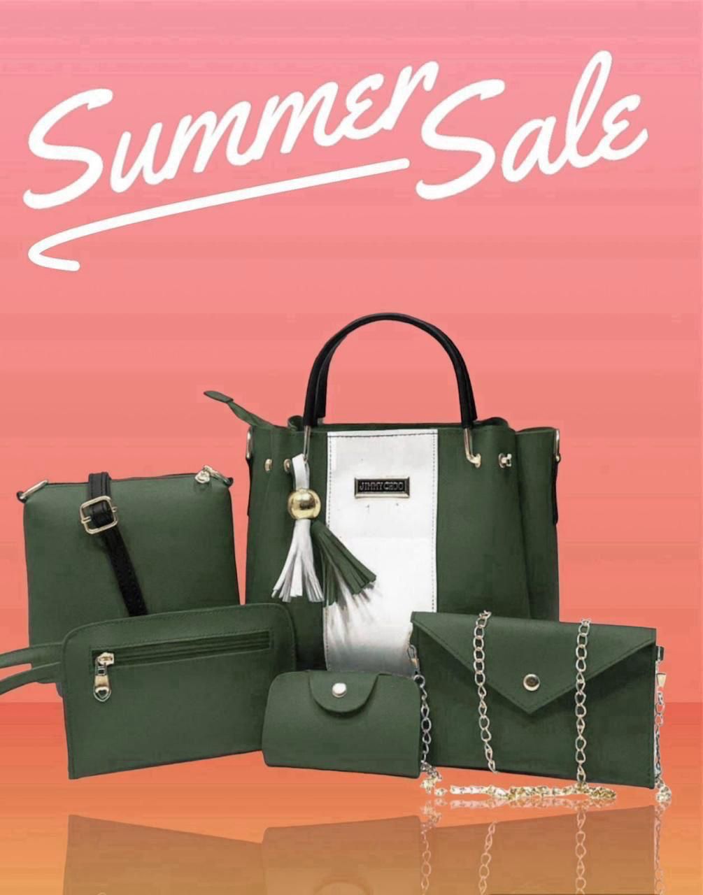 Jimmy Choo High Quality 5 Pcs Bag Sets For Girls