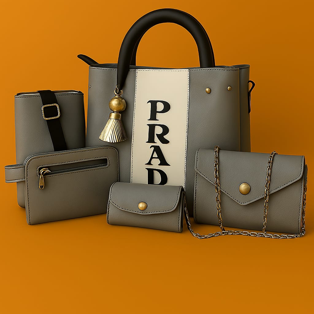 Parada High Quality 5 Pcs Bag Sets For Women & Girls
