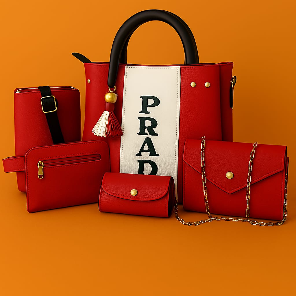 Parada High Quality 5 Pcs Bag Sets For Women & Girls