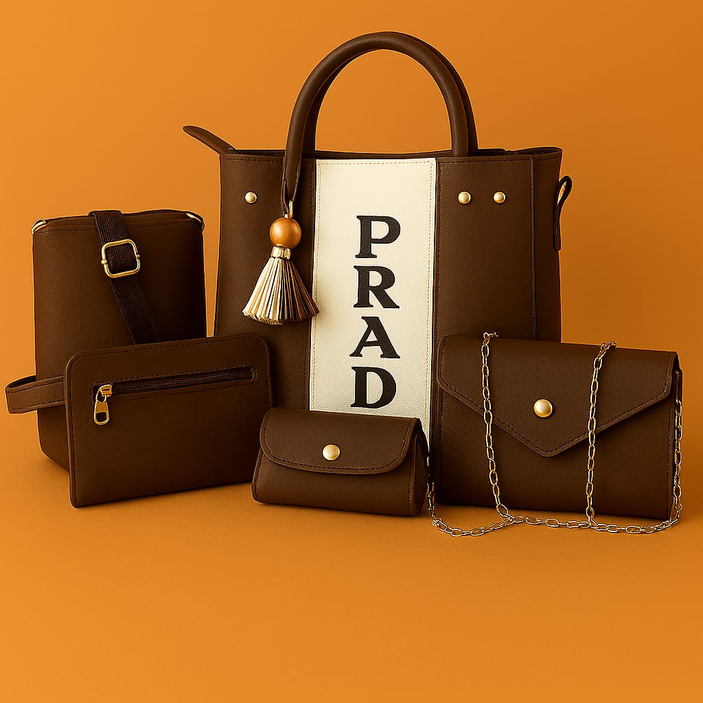 Parada High Quality 5 Pcs Bag Sets For Women & Girls