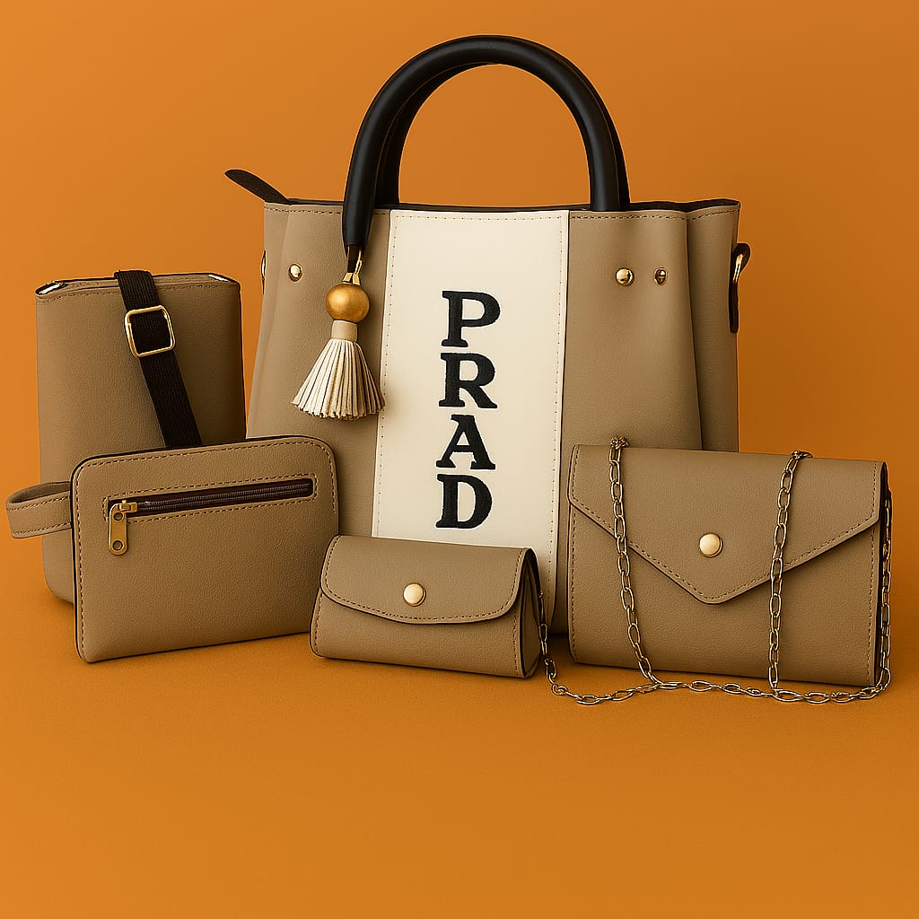 Parada High Quality 5 Pcs Bag Sets For Women & Girls