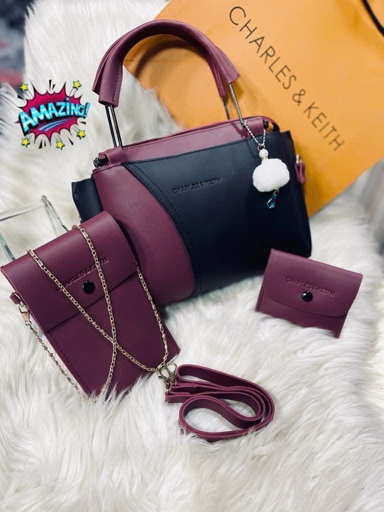 Charles & Kieth 3Pcs Bag Sets For Girls