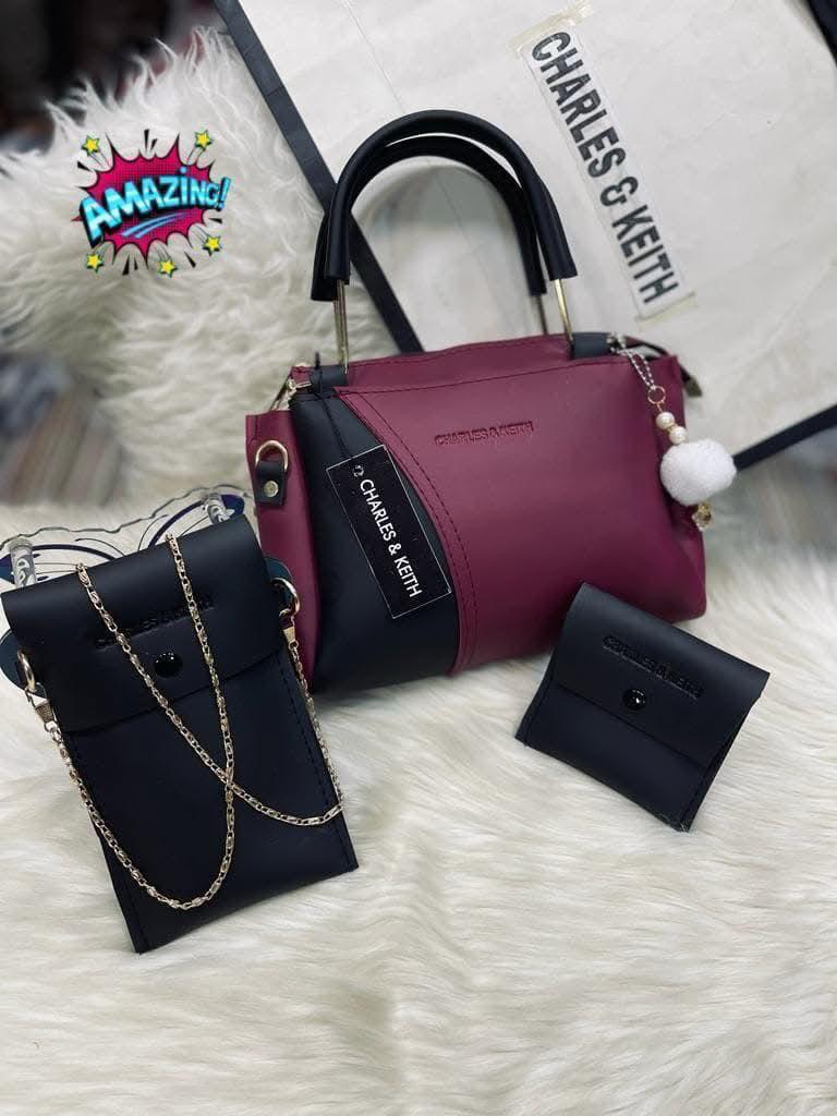 Charles & Kieth 3Pcs Bag Sets For Girls