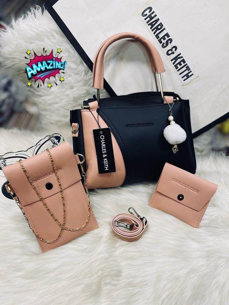 Charles & Kieth 3Pcs Bag Sets For Girls