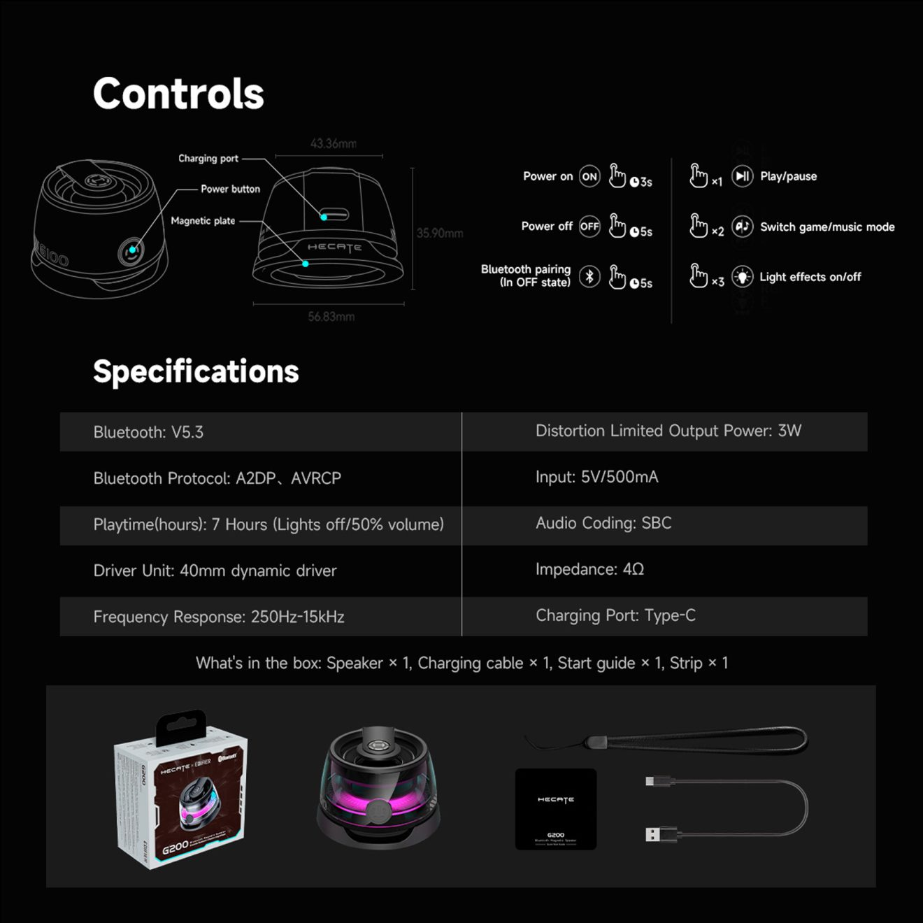 Magnetic Bluetooth Speaker