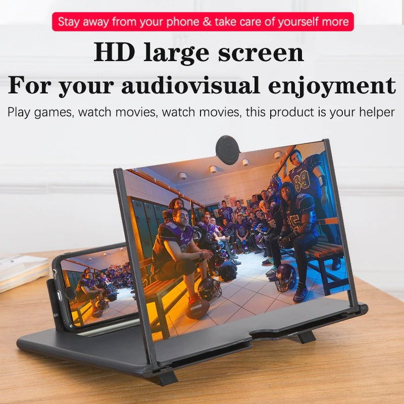 Mobile Phone Screen Magnifier 10 Inch 3D Display