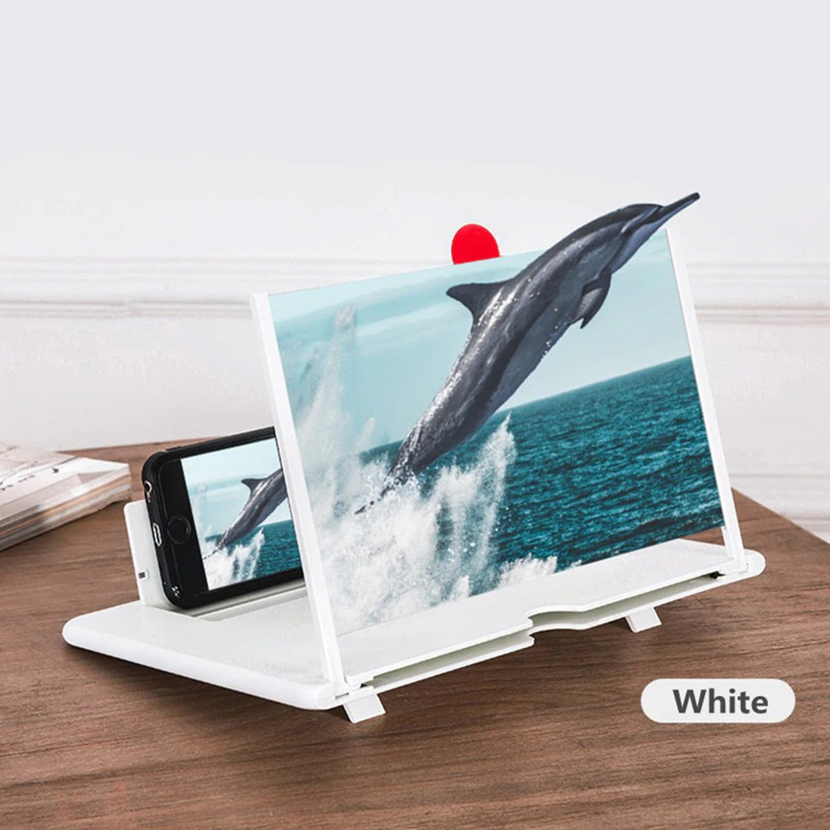 Mobile Phone Screen Magnifier 10 Inch 3D Display
