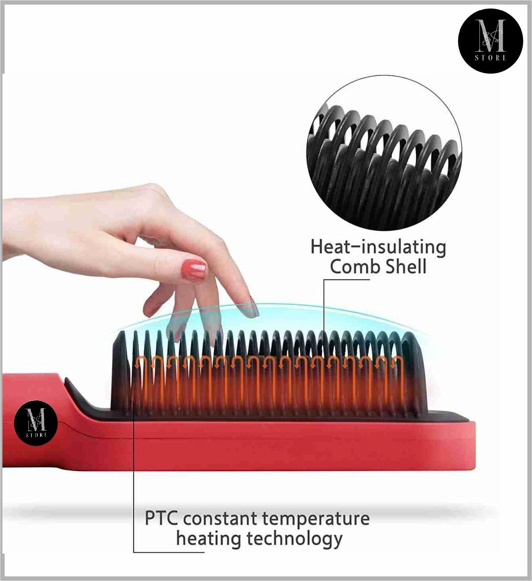 Hair Straightener Curling Brush